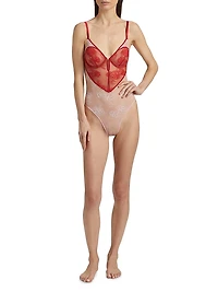 Bouquet Lace Heart Bodysuit