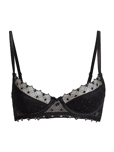 Love Lock Embroidery Half-Lined Bra