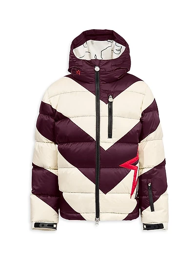 Little Kid's & Super Mojo Striped Puffer Jacket
