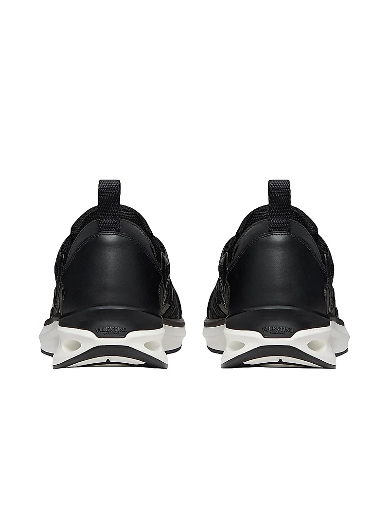 VLogo Easyjog Low-Top Sneaker Calfskin and Fabric