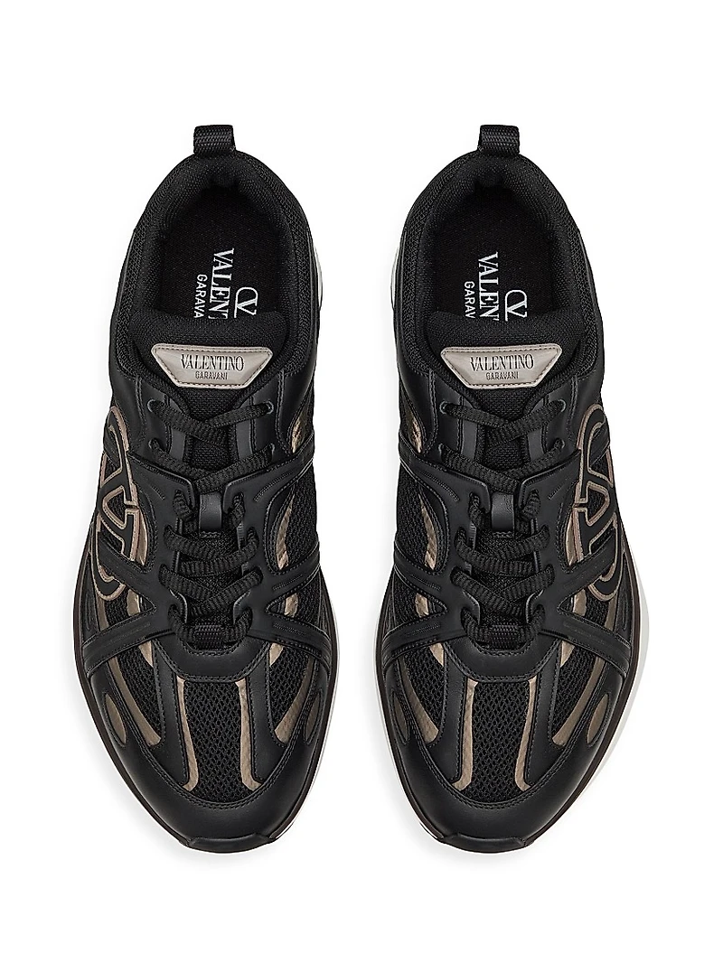 VLogo Easyjog Low-Top Sneaker Calfskin and Fabric