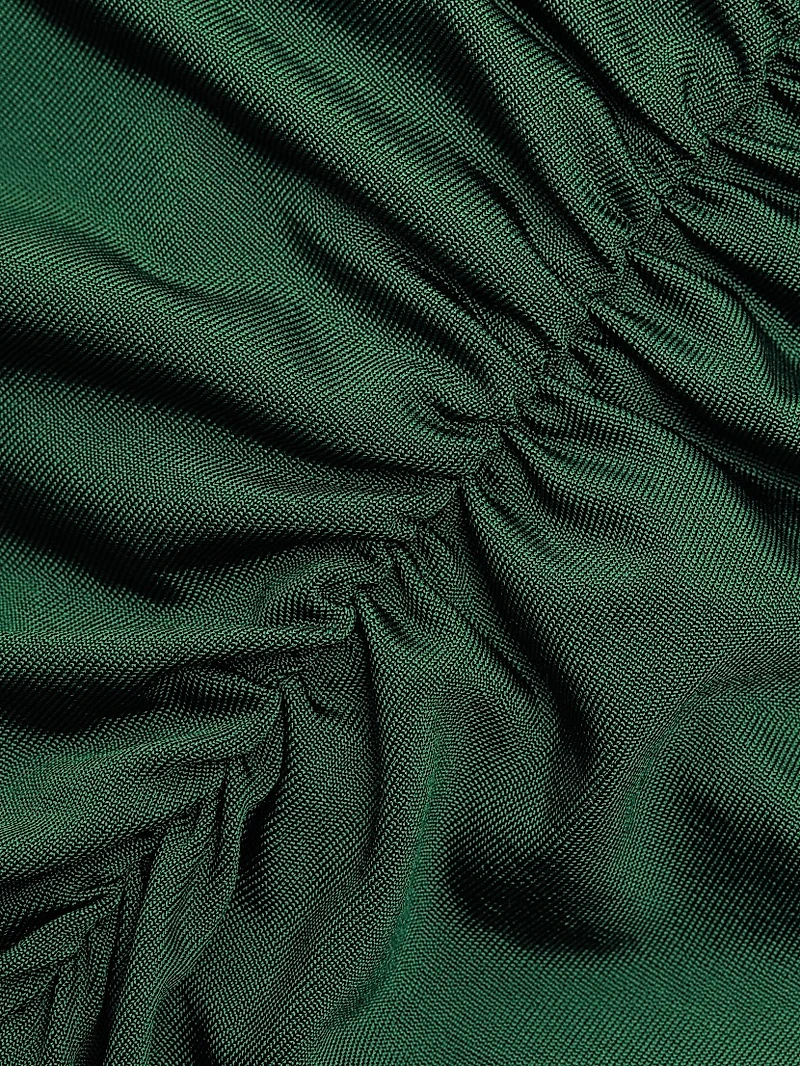 Ruched Jersey Maxi-Skirt