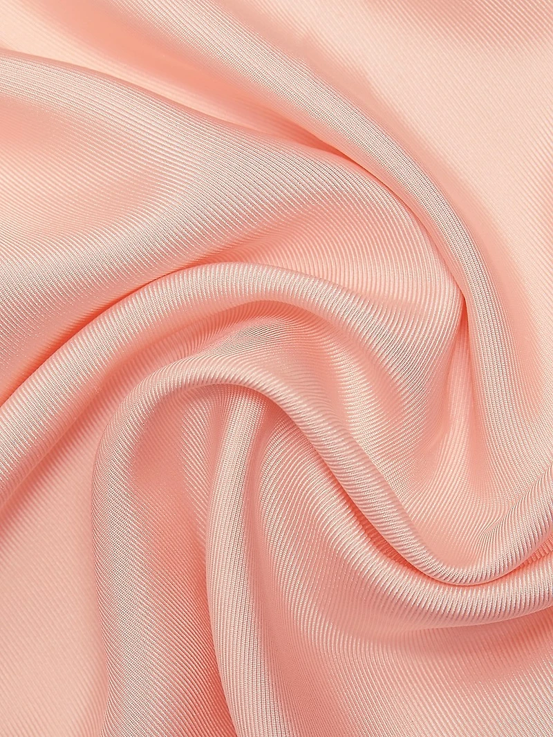 Oversized Silk Twill Cape Top