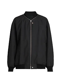 Cotton Zip-Up Blouson Jacket