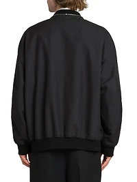 Cotton Zip-Up Blouson Jacket