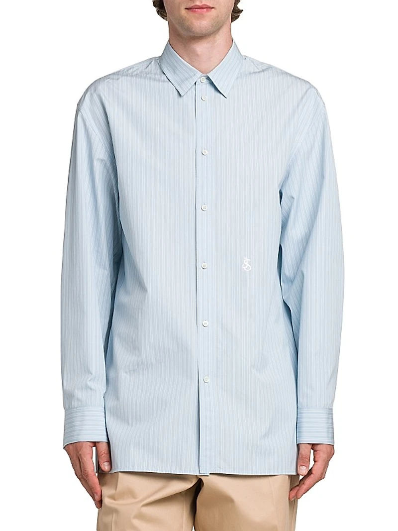 Thursday Stripes Cotton Button-Up Shirt
