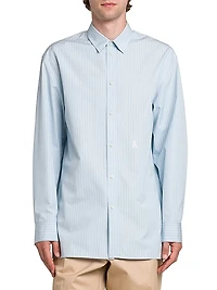 Thursday Stripes Cotton Button-Up Shirt