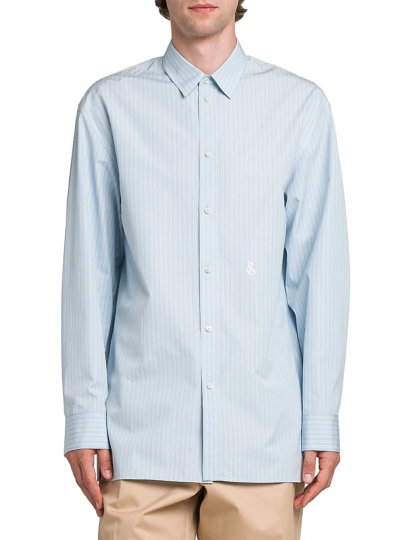 Thursday Stripes Cotton Button-Up Shirt