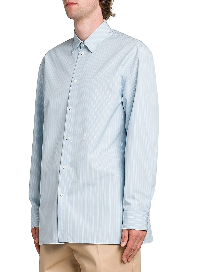 Thursday Stripes Cotton Button-Up Shirt