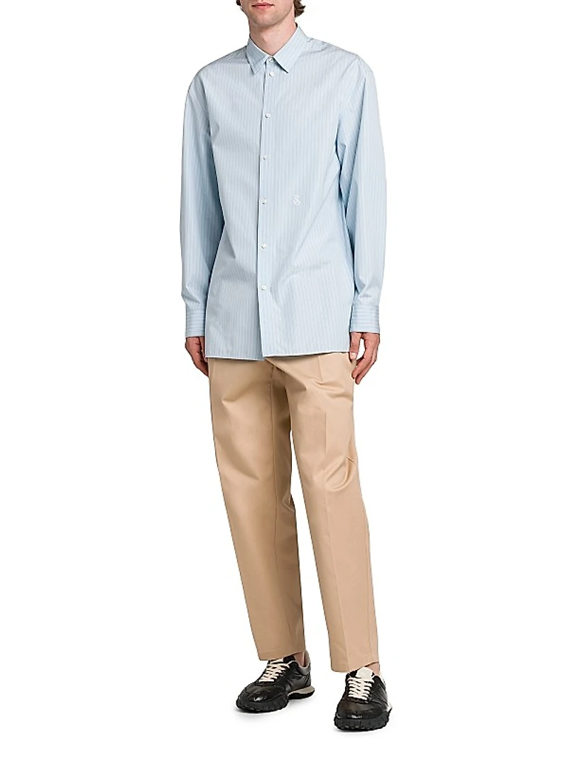 Thursday Stripes Cotton Button-Up Shirt
