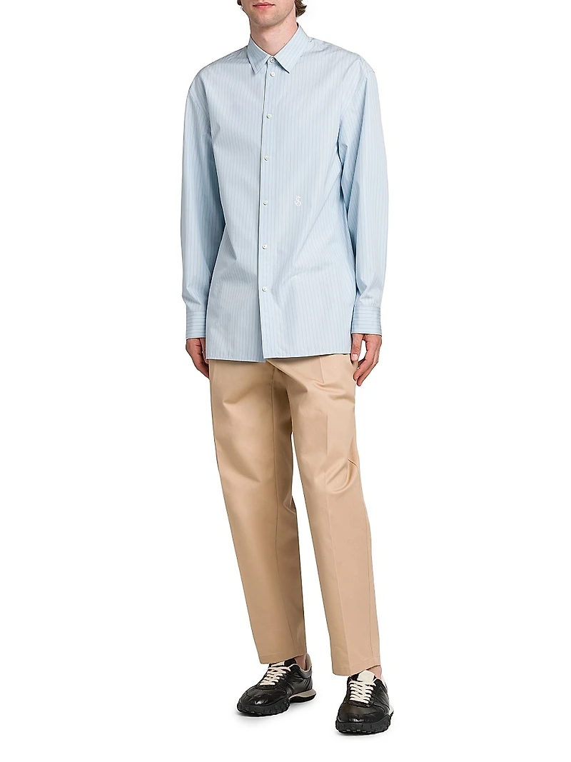 Thursday Stripes Cotton Button-Up Shirt