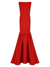 Demi Silk Mermaid-Hem Gown