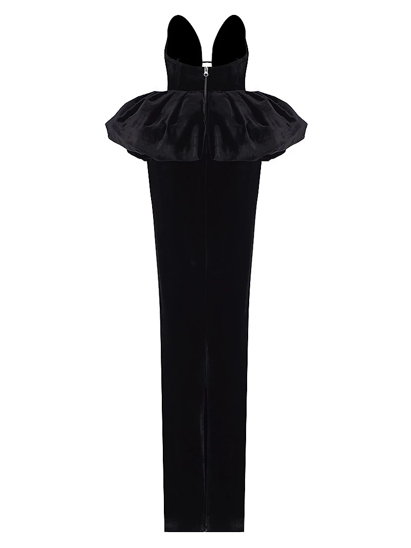 Lia Velvet Peplum Dress