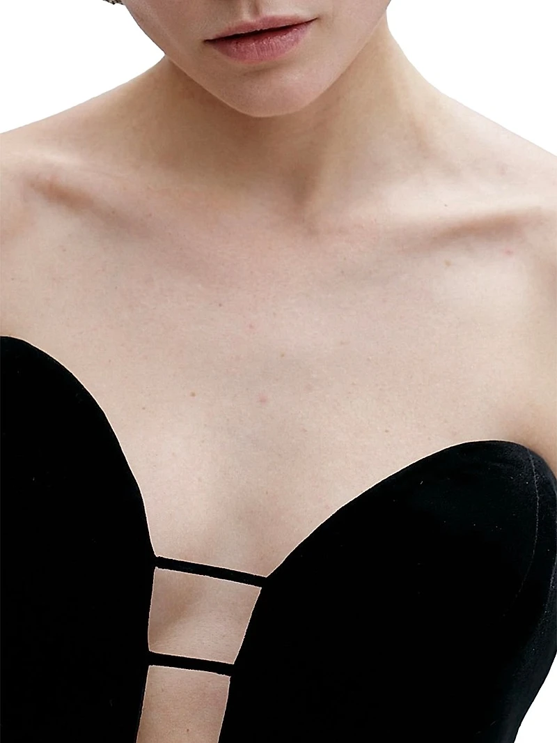 Lia Velvet Peplum Dress