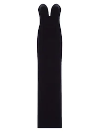 Viv Silk Strapless Bow Gown