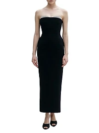 Noélie Strapless Silk Gown