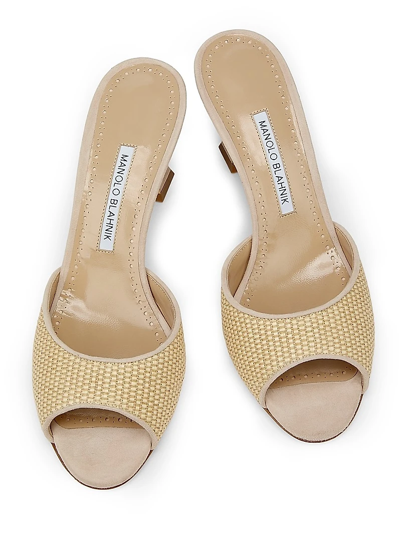 Jadara 70MM Raffia Mules