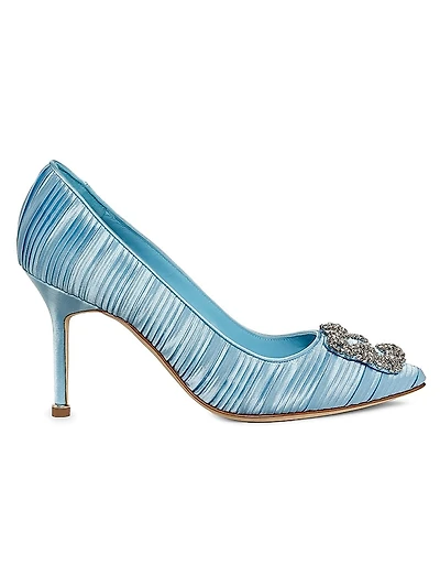 Hangisi 90MM Embellished Satin Pumps