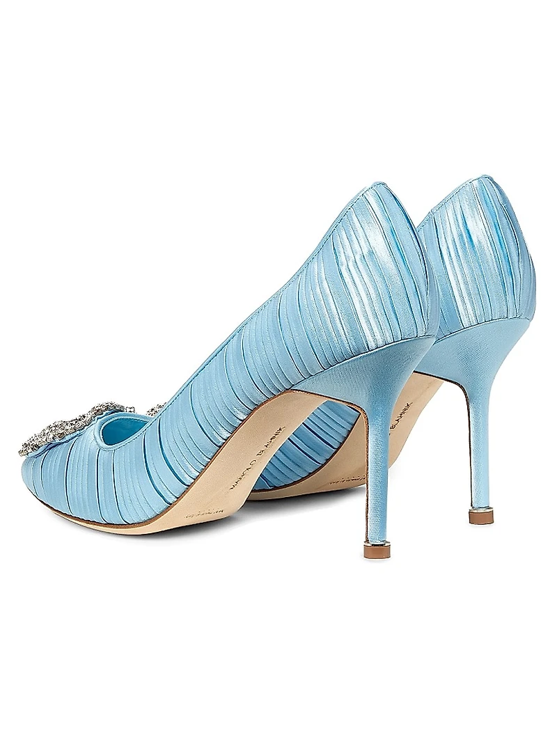 Hangisi 90MM Embellished Satin Pumps