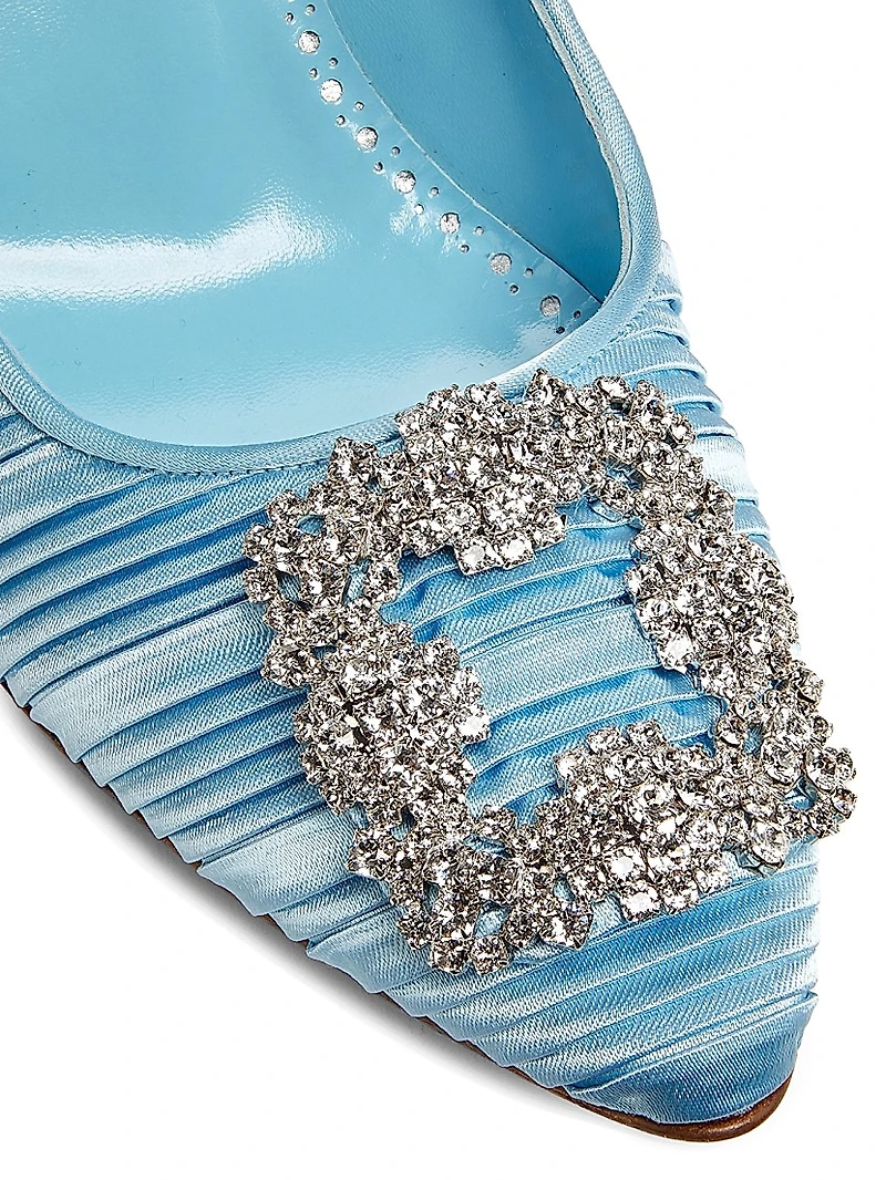 Hangisi 90MM Embellished Satin Pumps