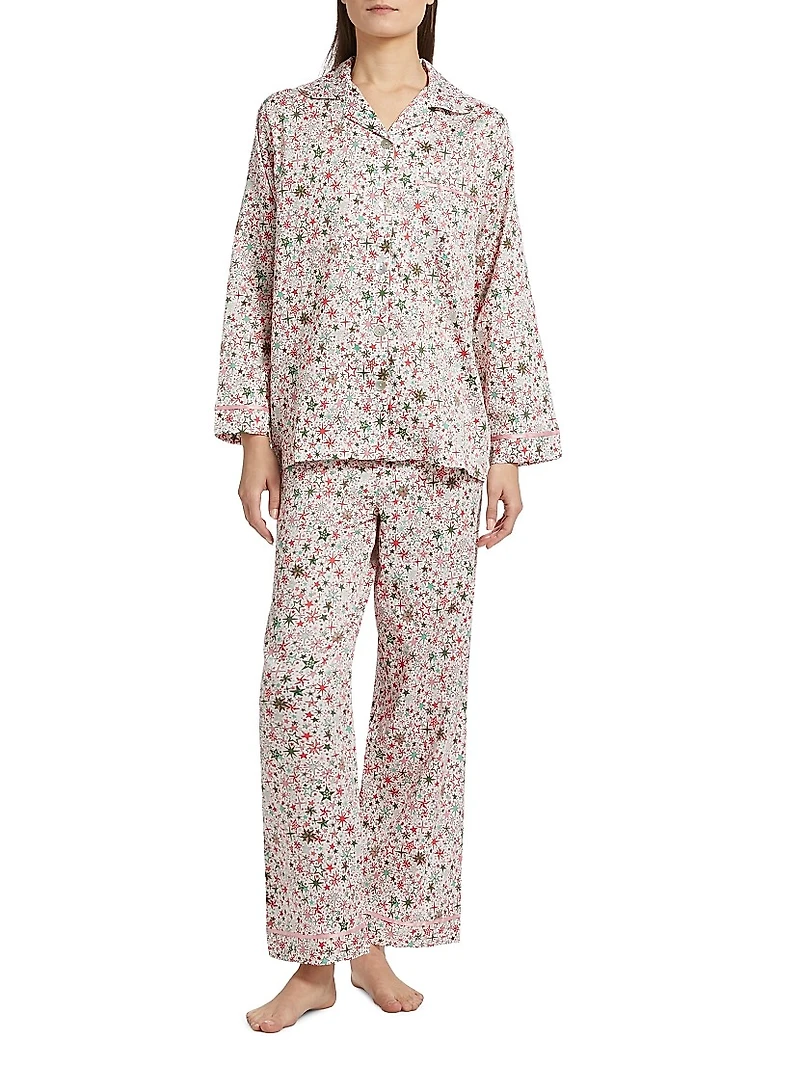 Christmas Stars Full Length Pajamas