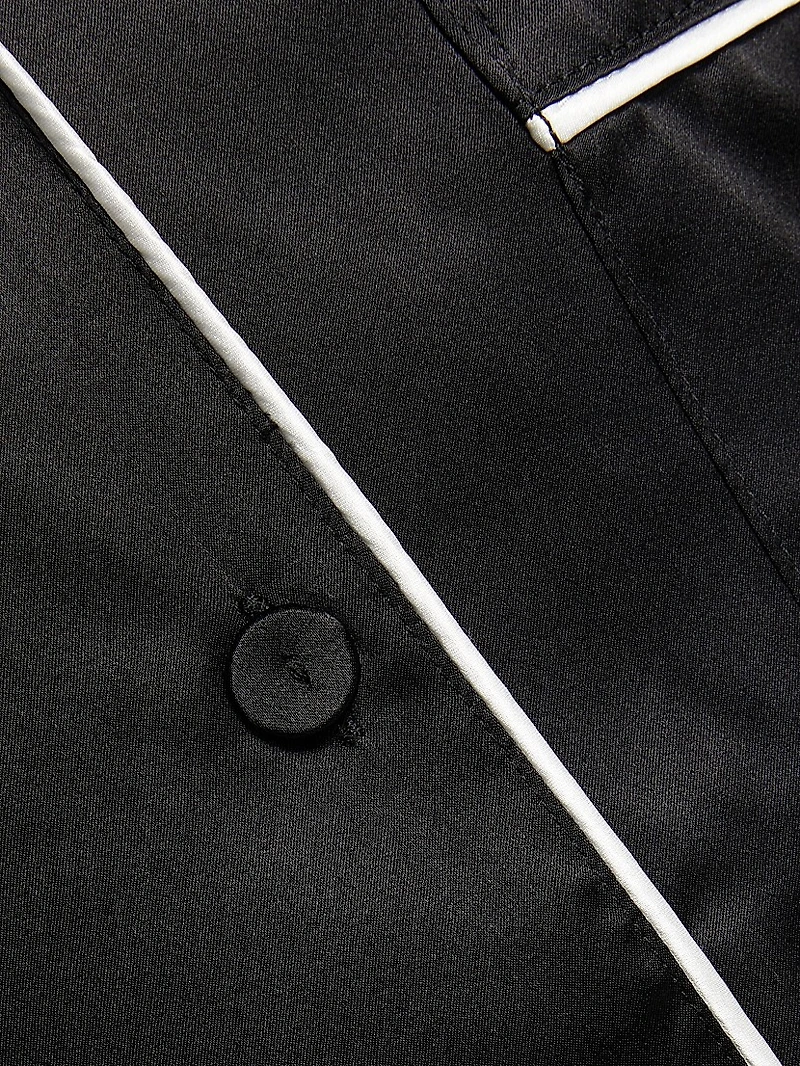 Sylvie Silk Long-Sleeve Pajama Set