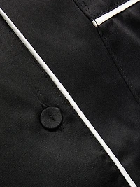 Sylvie Silk Long-Sleeve Pajama Set