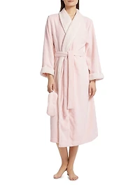 Plush Sherpa Robe & Sleep Mask Set