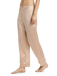 Audrey Silk Long-Sleeve Pajama Set