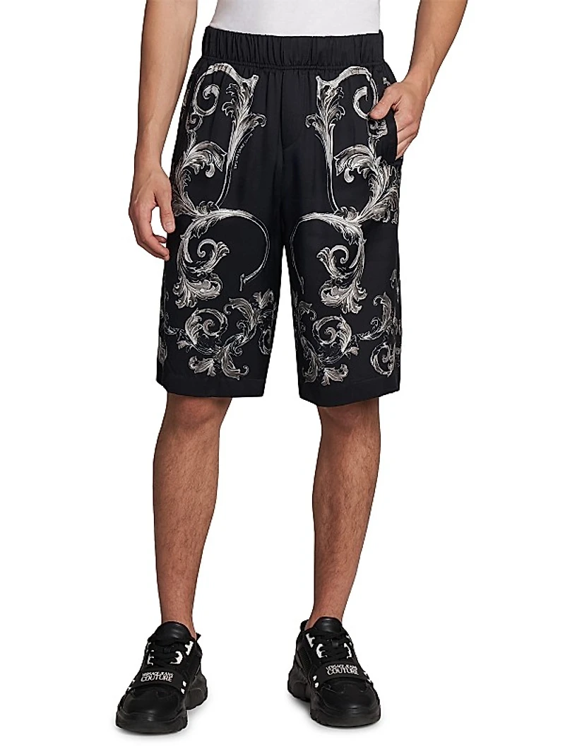 Baroque Knee-Length Shorts