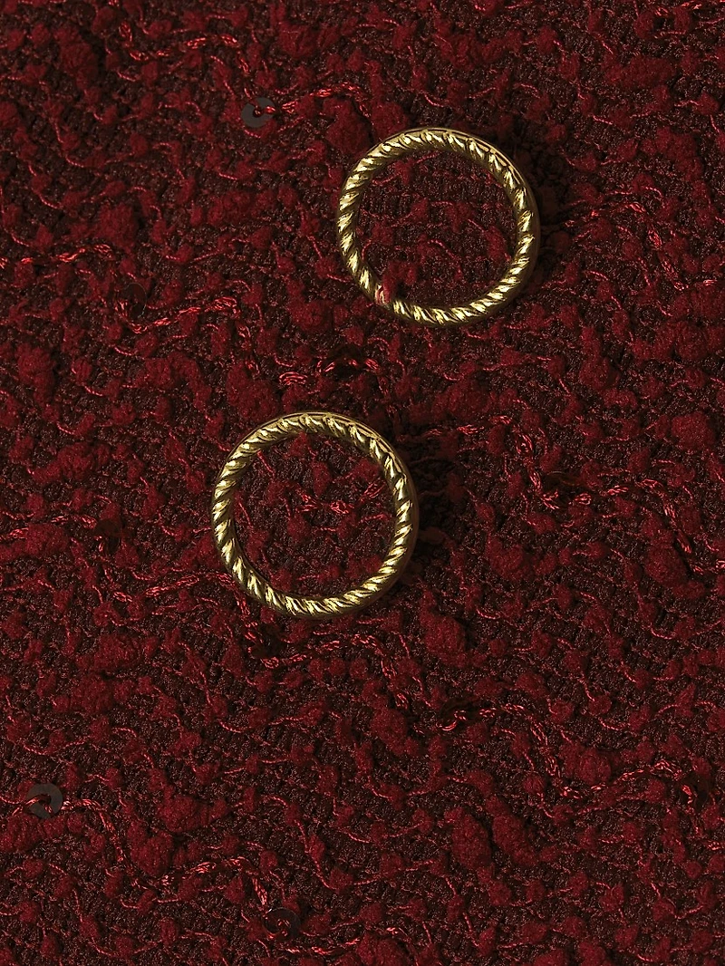 Maverick Embellished Stretch Bouclé Minidress