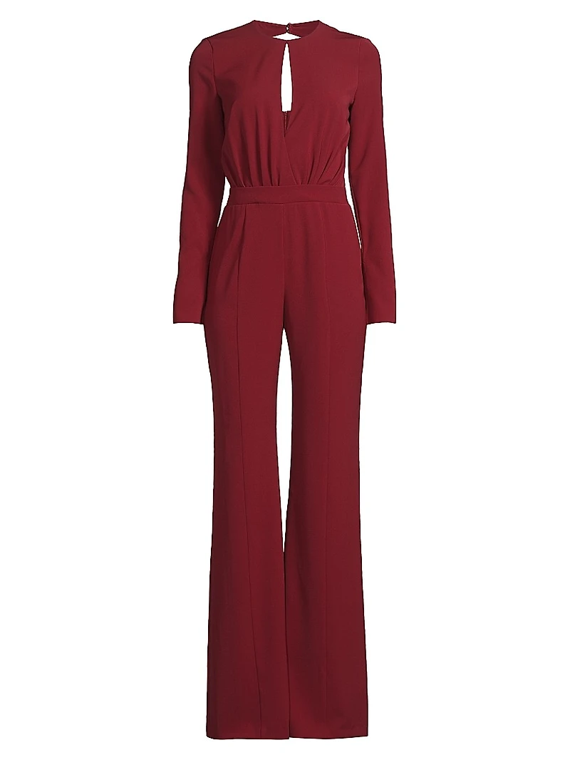 Dasha Crepe Straight-Leg Jumpsuit