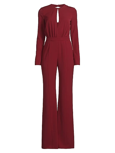 Dasha Crepe Straight-Leg Jumpsuit