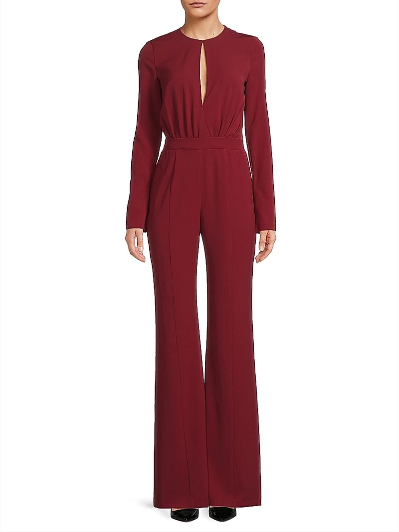 Dasha Crepe Straight-Leg Jumpsuit