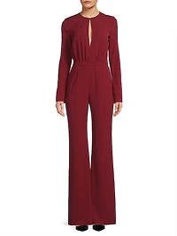 Dasha Crepe Straight-Leg Jumpsuit