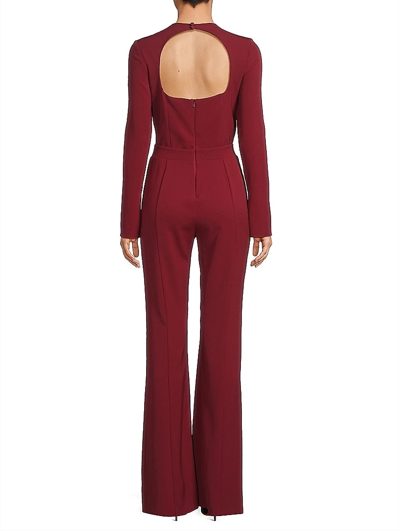 Dasha Crepe Straight-Leg Jumpsuit