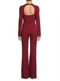 Dasha Crepe Straight-Leg Jumpsuit