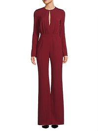 Dasha Crepe Straight-Leg Jumpsuit