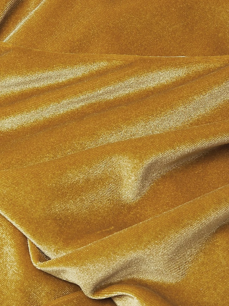 Elaria Stretch Velvet Halterneck Minidress