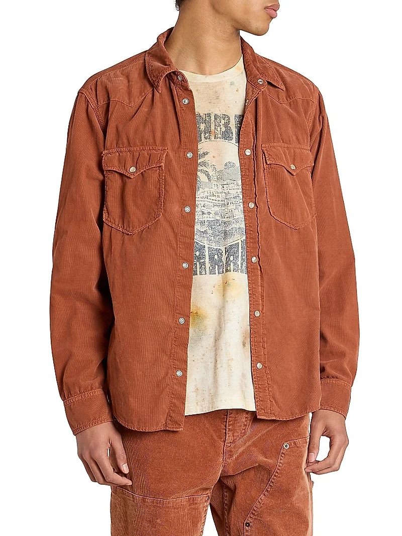 Vasco Cotton Corduroy Shirt