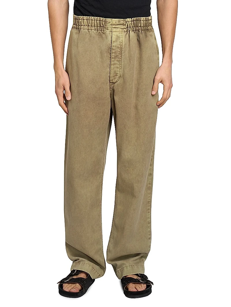 Timeo Elasticized-Waist Pants