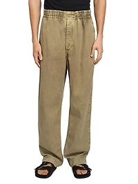 Timeo Elasticized-Waist Pants