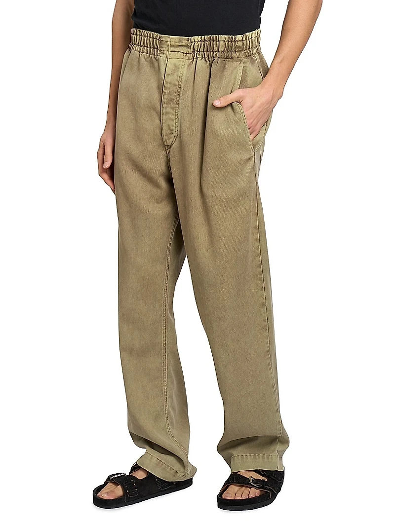Timeo Elasticized-Waist Pants