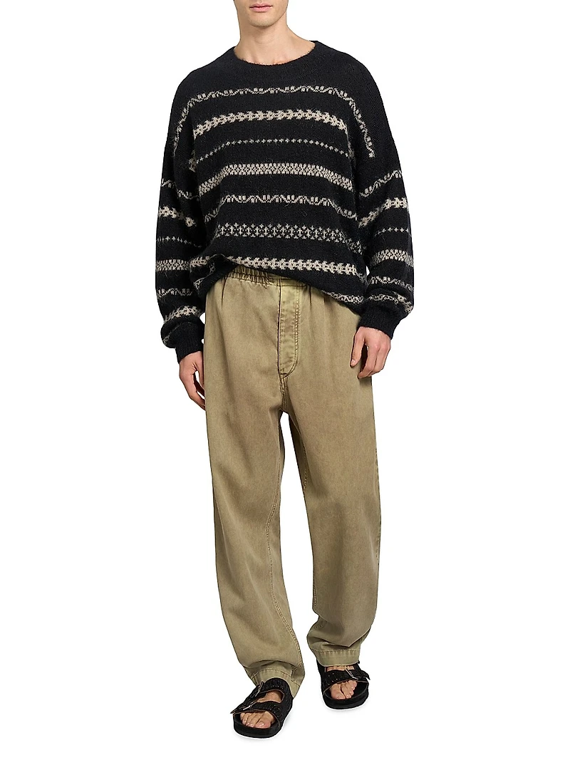 Timeo Elasticized-Waist Pants