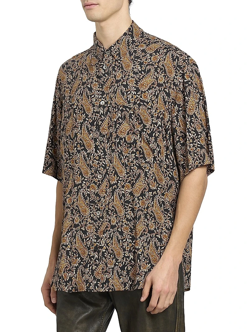 Vabilio Paisley Button-Front Shirt
