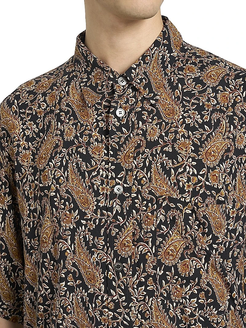 Vabilio Paisley Button-Front Shirt