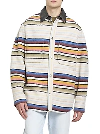 Duncan Striped Wool-Blend Jacket