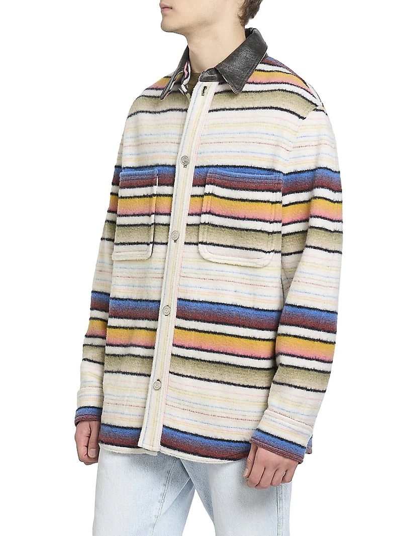 Duncan Striped Wool-Blend Jacket