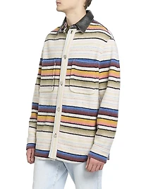 Duncan Striped Wool-Blend Jacket