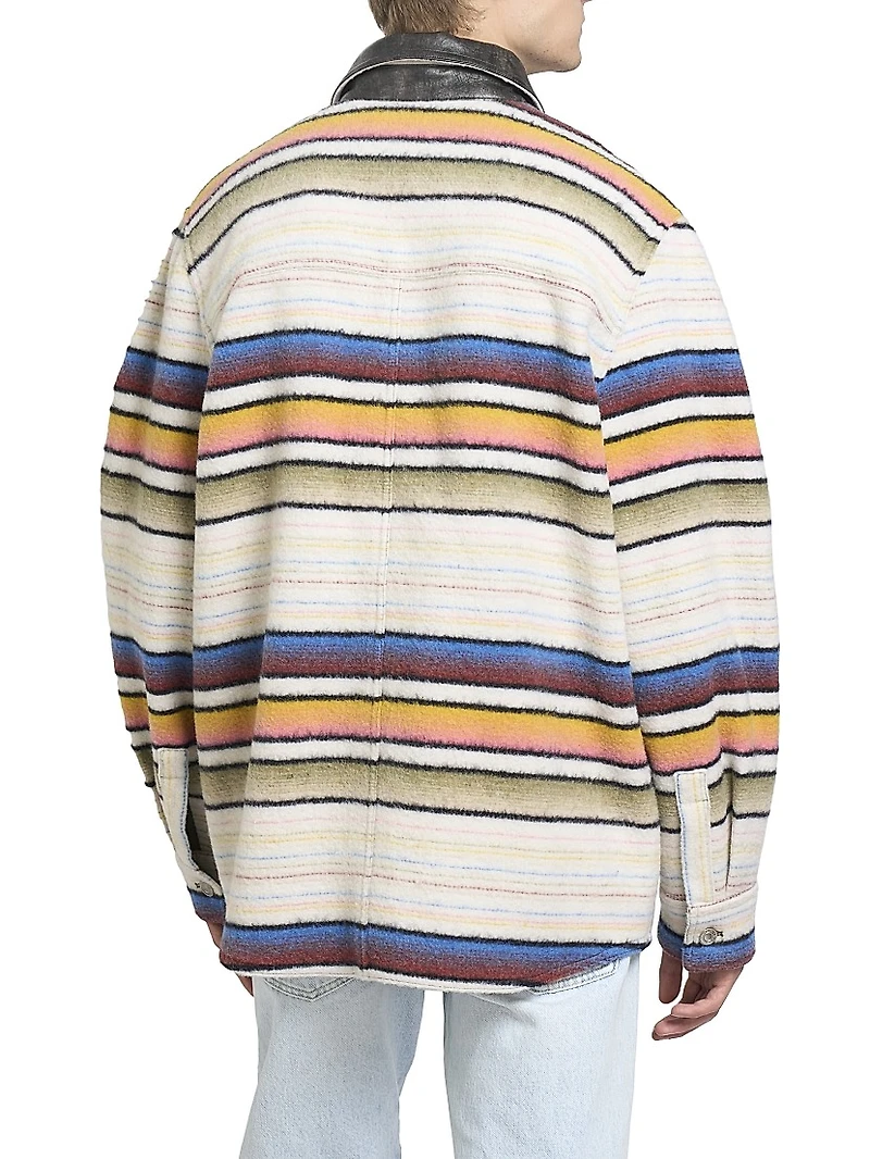 Duncan Striped Wool-Blend Jacket